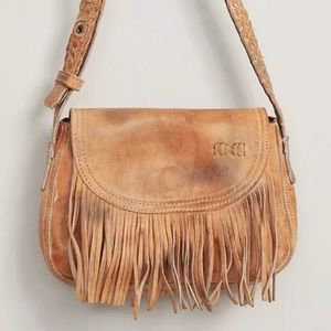 Bed Stu EASTEND FRINGE Crossbody Shoulder Bag Rustic Tan NEW